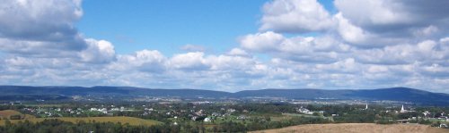 South Mountain on horizon, Crampton's Gap center